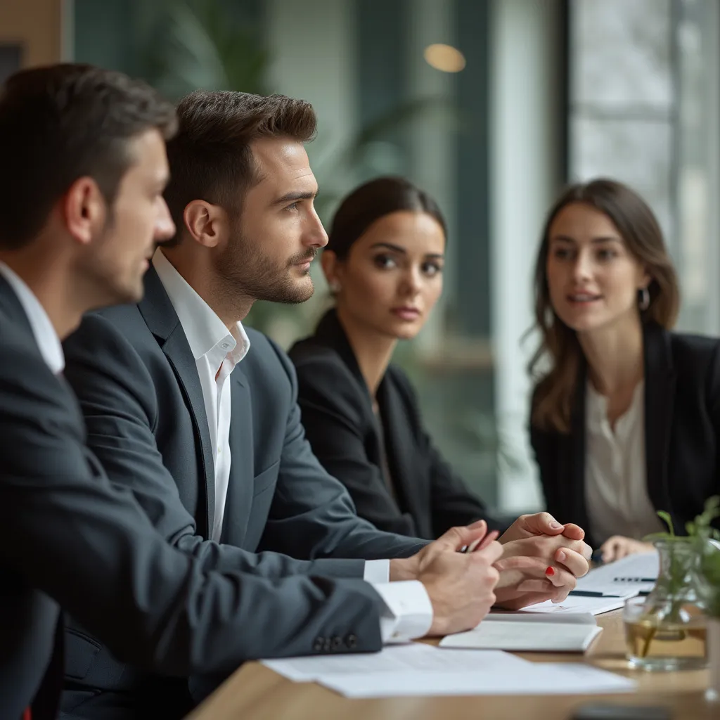 Consultants travaillant sur une stratégie