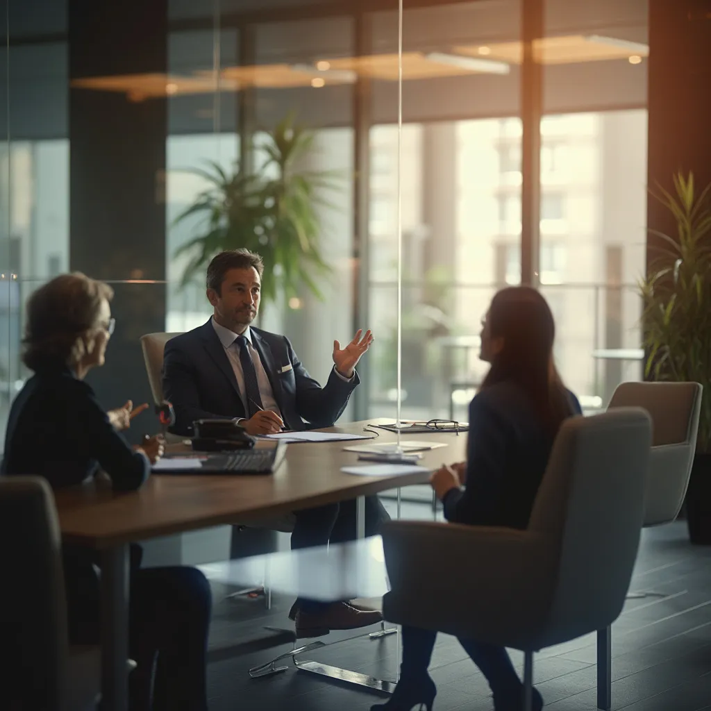 Notre équipe de consultants en réunion